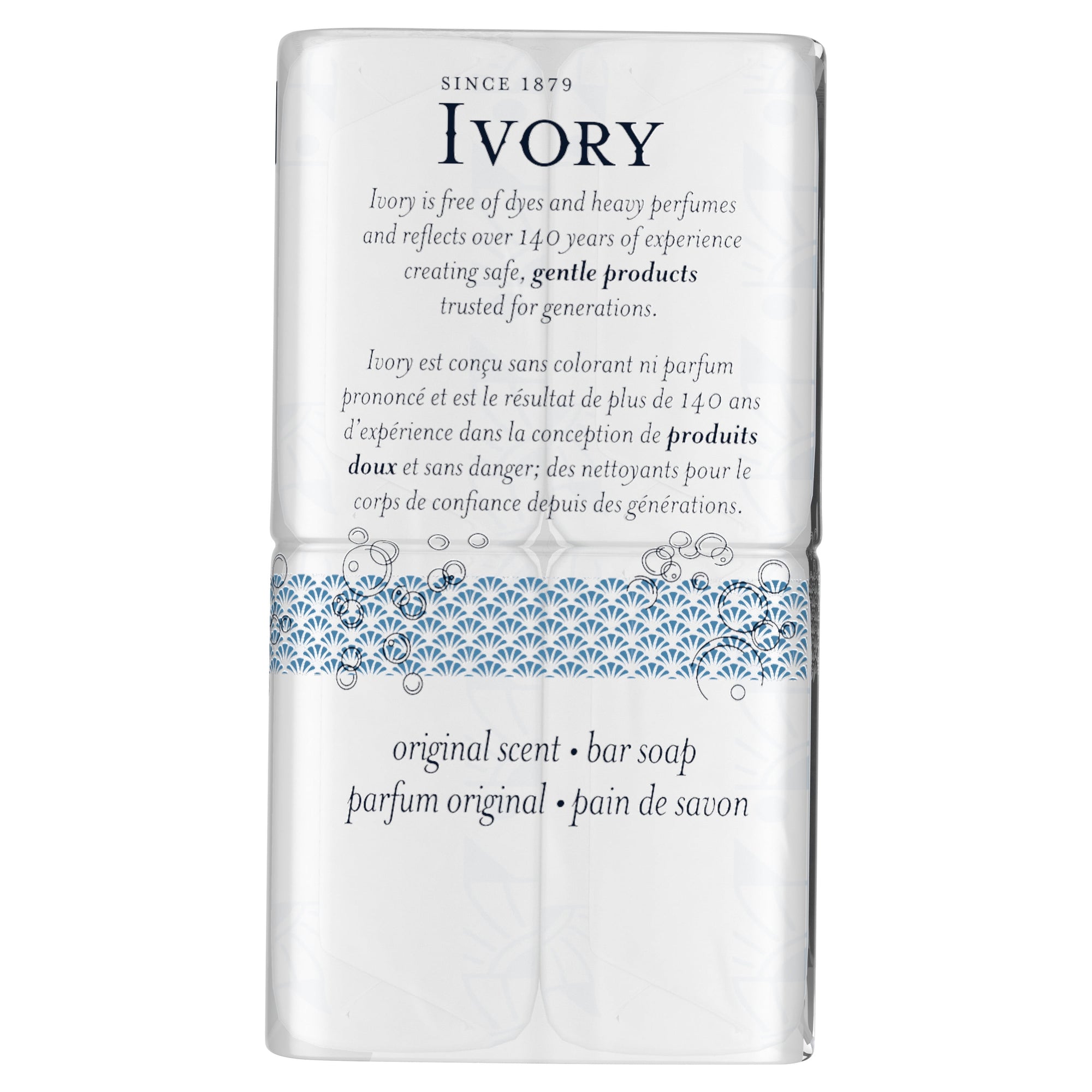 Bar Soap, Original Scent, All Skin Types, 4 Count, 4 Ounces Each