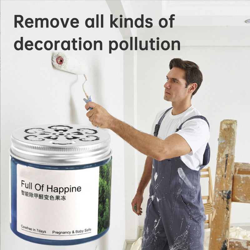 Remove formaldehyde color changing jelly gel deodorize remove formaldehyde air purifier magic box solid air freshener for new house