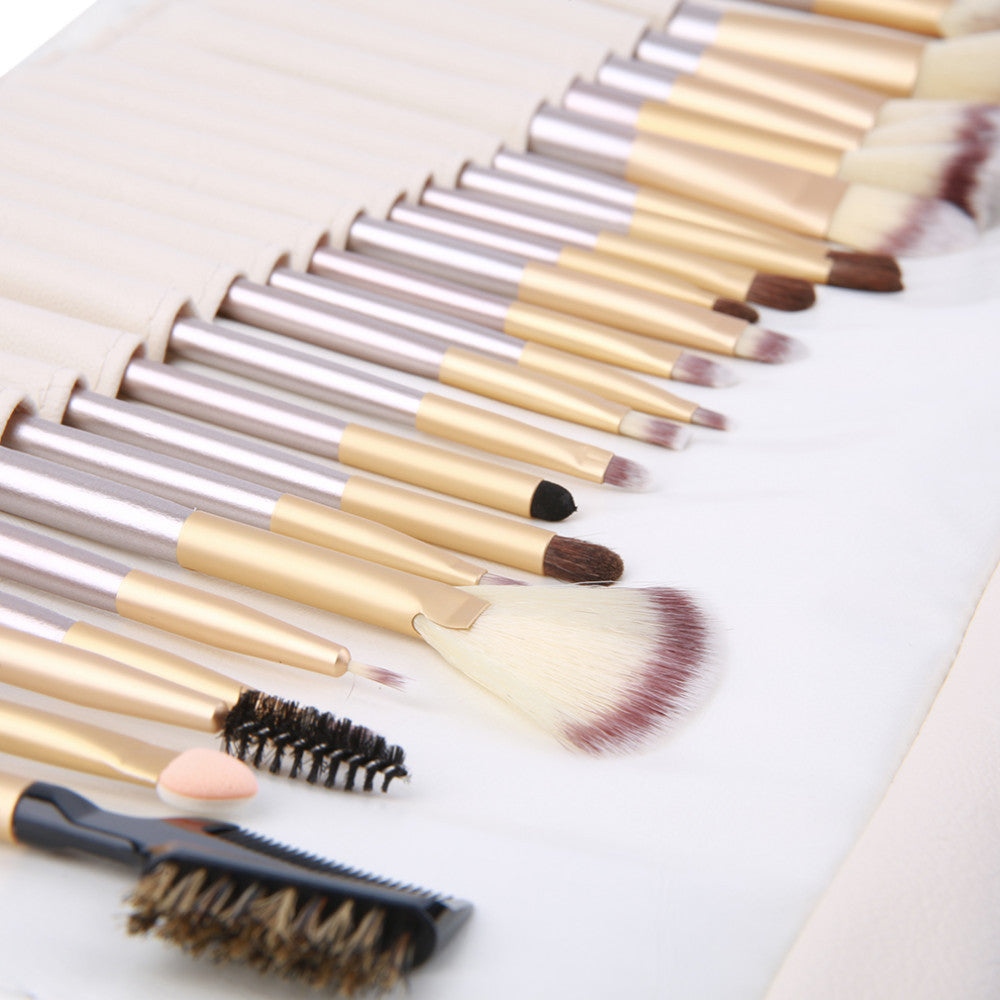 Beige Champagne Makeup Brush Suit