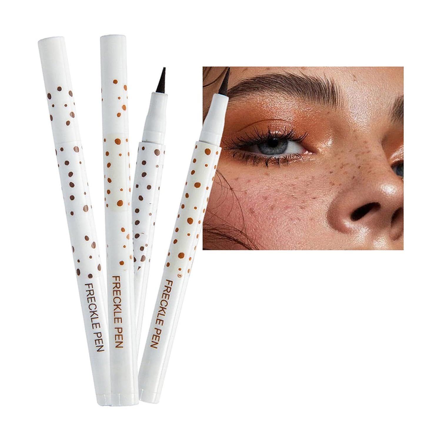 Dark Brown Freckle Pen - Waterproof, Long-lasting Cosmetic Marker For Natural Freckles. Precision Tip For Face & Body. Daily Or Special Occasion Use.