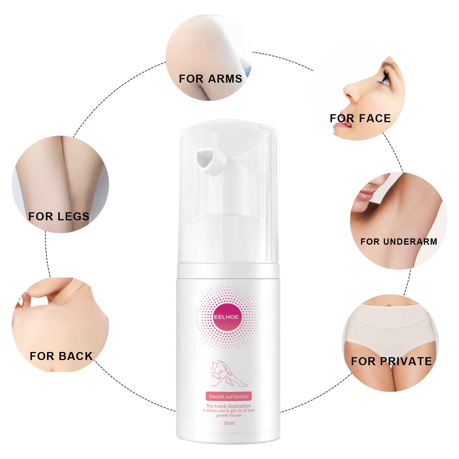 30ml 100ml Hair Removal Spray Depilatory Armpit Hair And Legs Hair Foam Mousse And Removal Is Gentle Hair Cream Spray Non-irritating