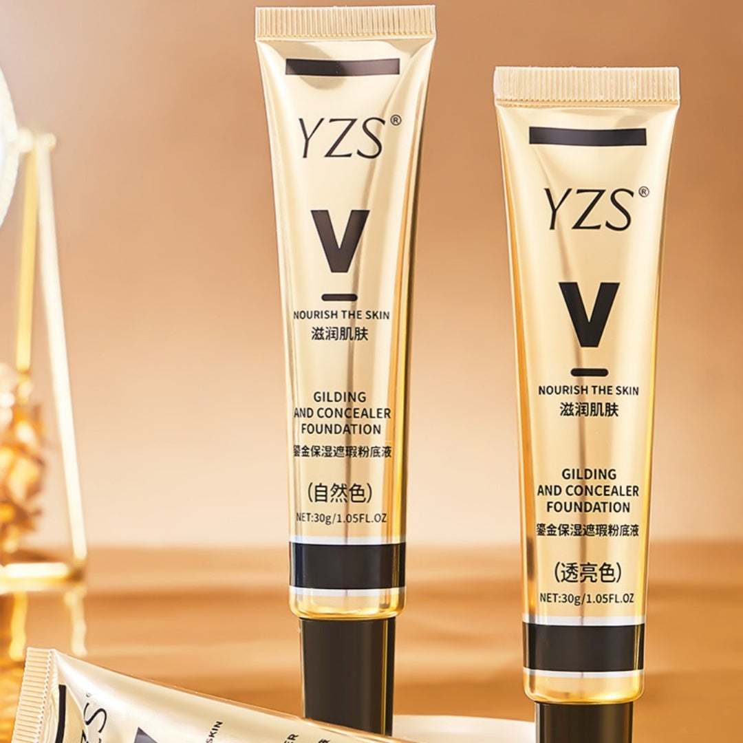 Portable Home Gilding Moisturizing Concealing Foundation