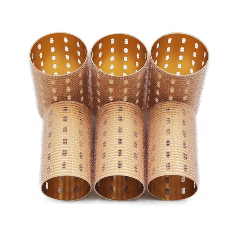 Extra-Long Aluminum Core Curling Barrels, 5x9cm Colorful Aluminum Heat-Conducting Curlers for Fluffy Bangs with USB Self-Adhesiv