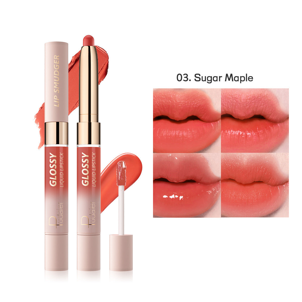 10-color Double-headed Lipstick Lip Gloss Matte Finish