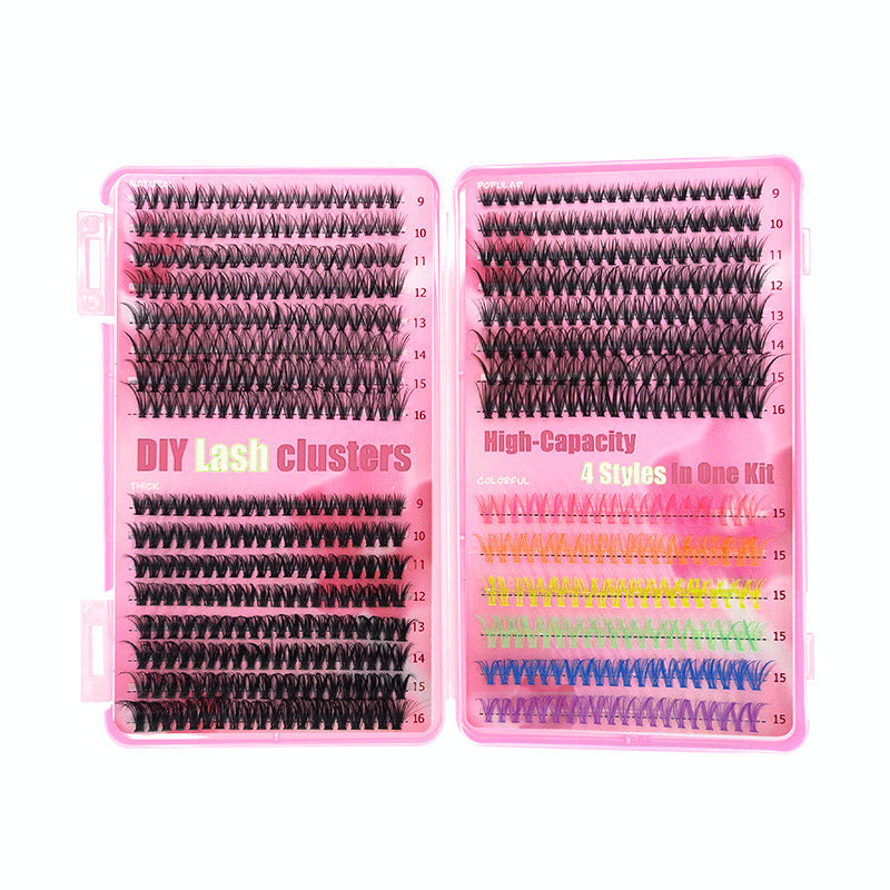 Colorful Large Capacity Single Cluster Eyelash Book
