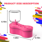 New Paint Brush Cleaner with Drain Button Automatic Water Circulation Paint Brush Cleaning Machine Cleaning Bucket Art Tools