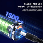 Plug-In Electric Foot Callus Remover with Adjustable Speeds - Electronic Foot File for Dead Skin, Includes 60PCS Sandpaper Disks for Smooth Heels, Effective Callus Remover for Feet at Home