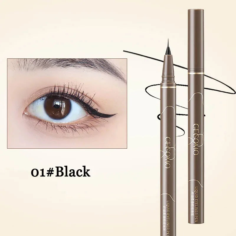 Ultra Thin Black Brown Lower Eyelash  Pen Waterproof Lasting Smooth Lying Silkworm Eyes Liner Pencils Eye Makeup Tools