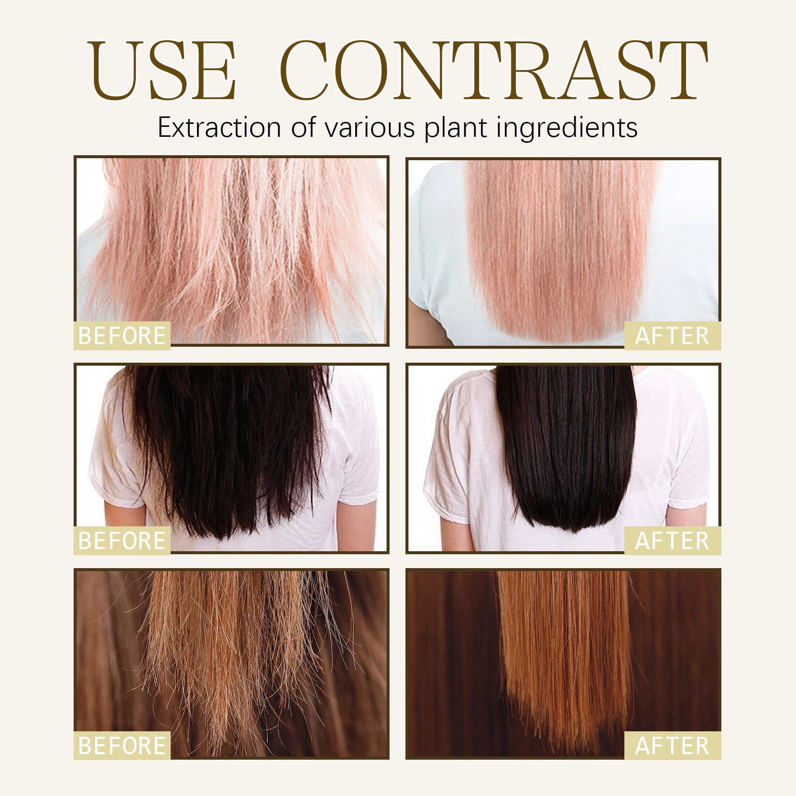 EELHOE Keratin Protein Hair Serum Hair Care Essence Spray Hair Repairing Improving Dry Curly Hairy Essence Smoothing Hair Mask