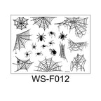 Halloween tattoo stickers, face stickers, spider web face stickers, tattoo stickers, waterproof, dark style, funny makeup stickers, temporary stickers