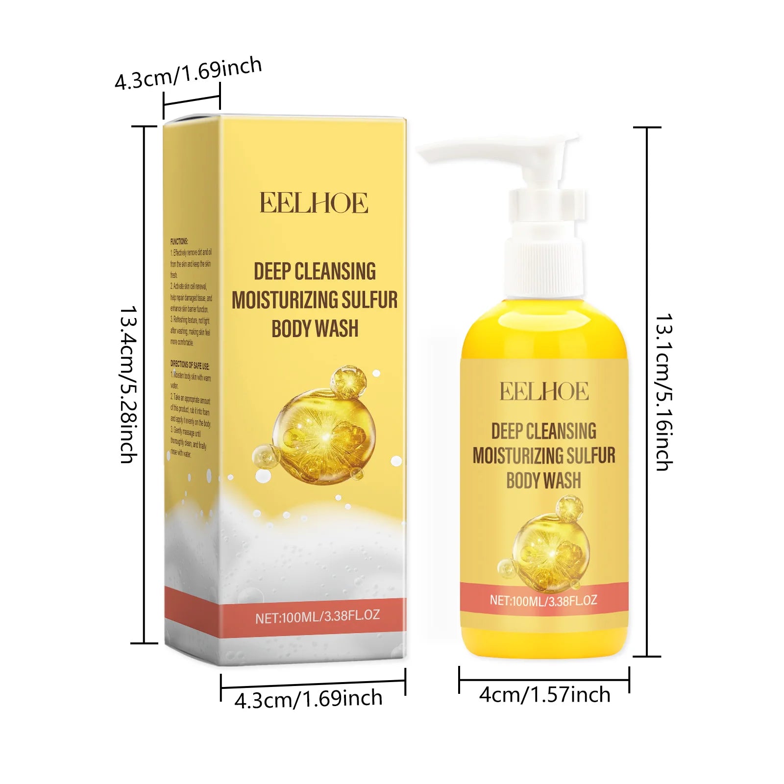 EELHOE Aloe Vera Body Wash Gel Deeply Cleaning Body Dirts Improve Skin Texture Acne Treatment Moisturizing Body Bathing Gel