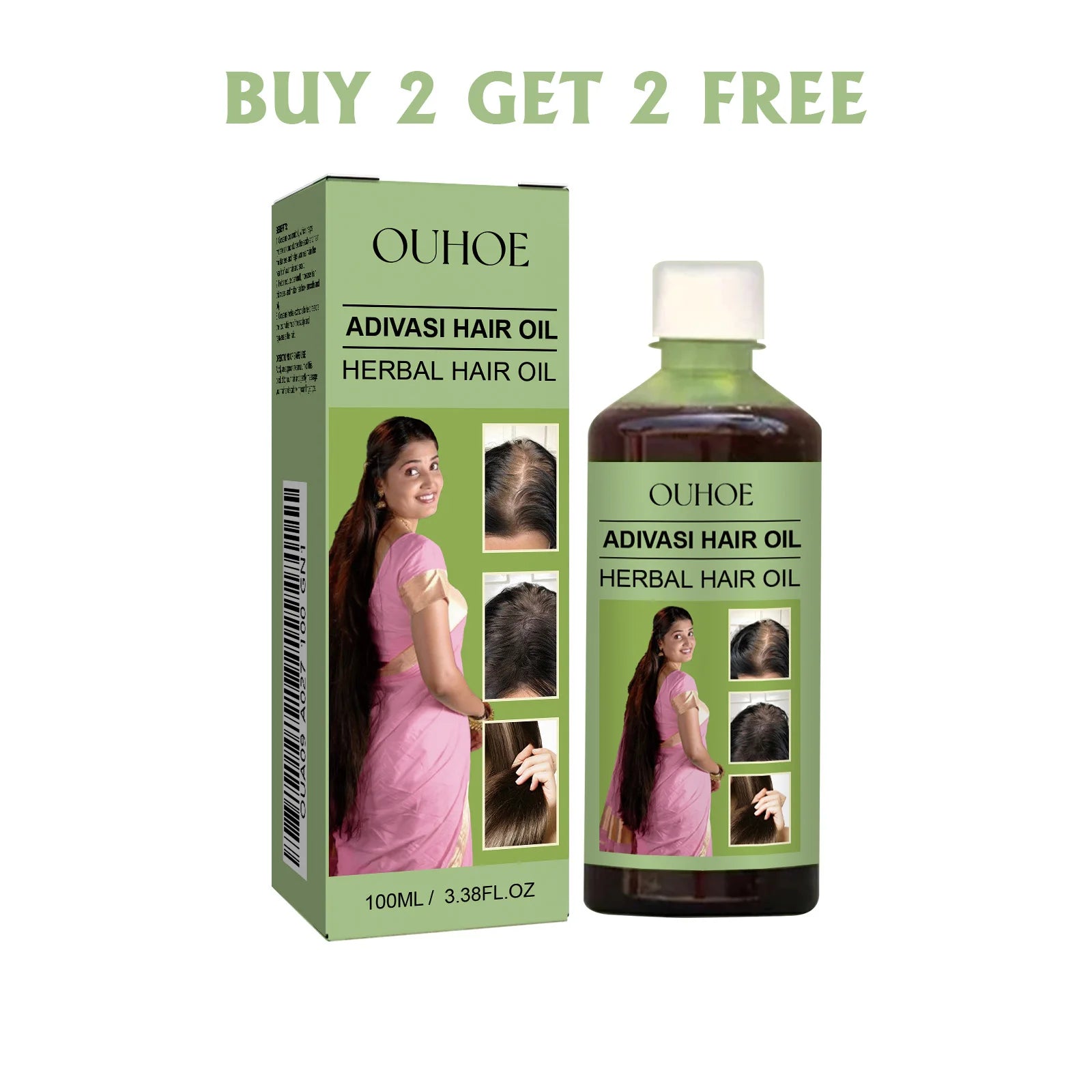 Ouhoe Herbal Hair Care Oil Temperature And Nourishing Scalp Strengthening Hair Cleaning Scalp Care Nourishment Softening Hair