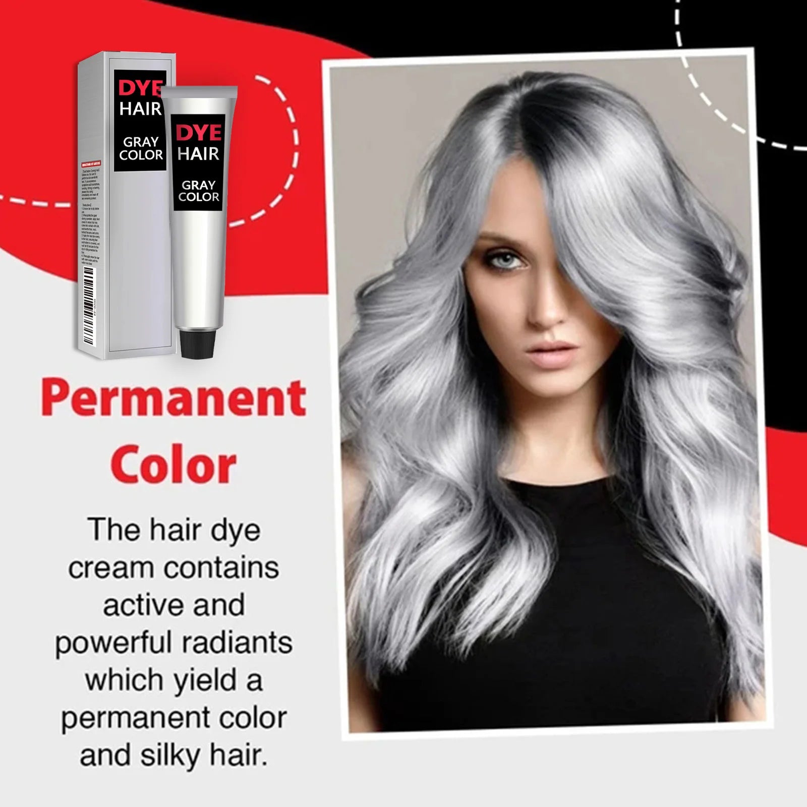 100ml Eelhoe Hair Dye Smoked Ash Punk Style Party Diy Fashion Trend Natural Plants Permanent Gentle Hair Dye Styling Paste