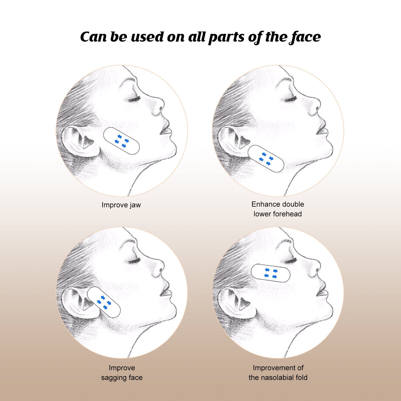 Face Invisible Lift For Firming And Smoothing Fine Lines V-Type Skin Care Patch