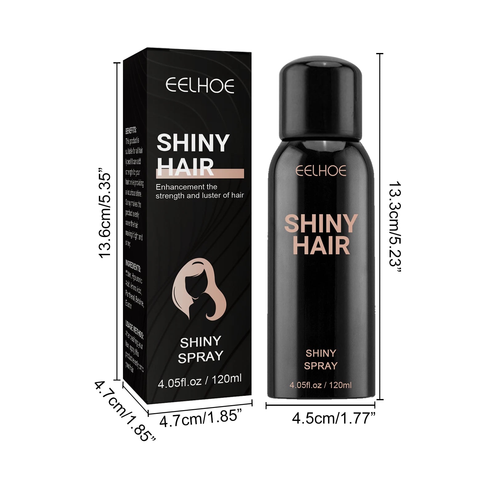 EELHOE Hair Brightening Spray Repairs Dry Hairy Hair Moisturizing Care Spray Luster Hair Care Suitable for Various Hair Types