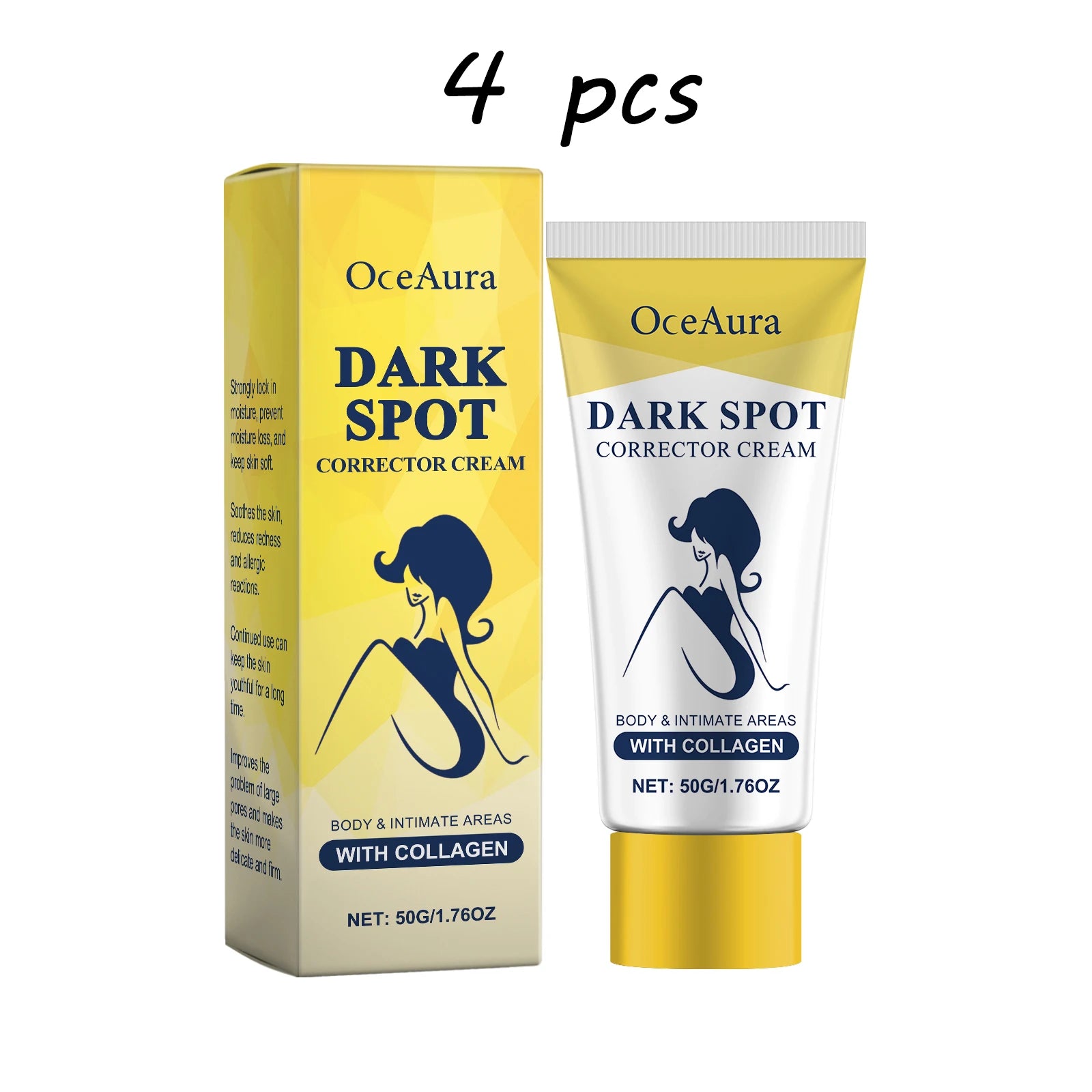 Oceaura Body Dark Spot Corrector Cream Hydrating Reduce Dullness Balance Skin Tone Enhance Skin Elasticity Whitening Body Cream