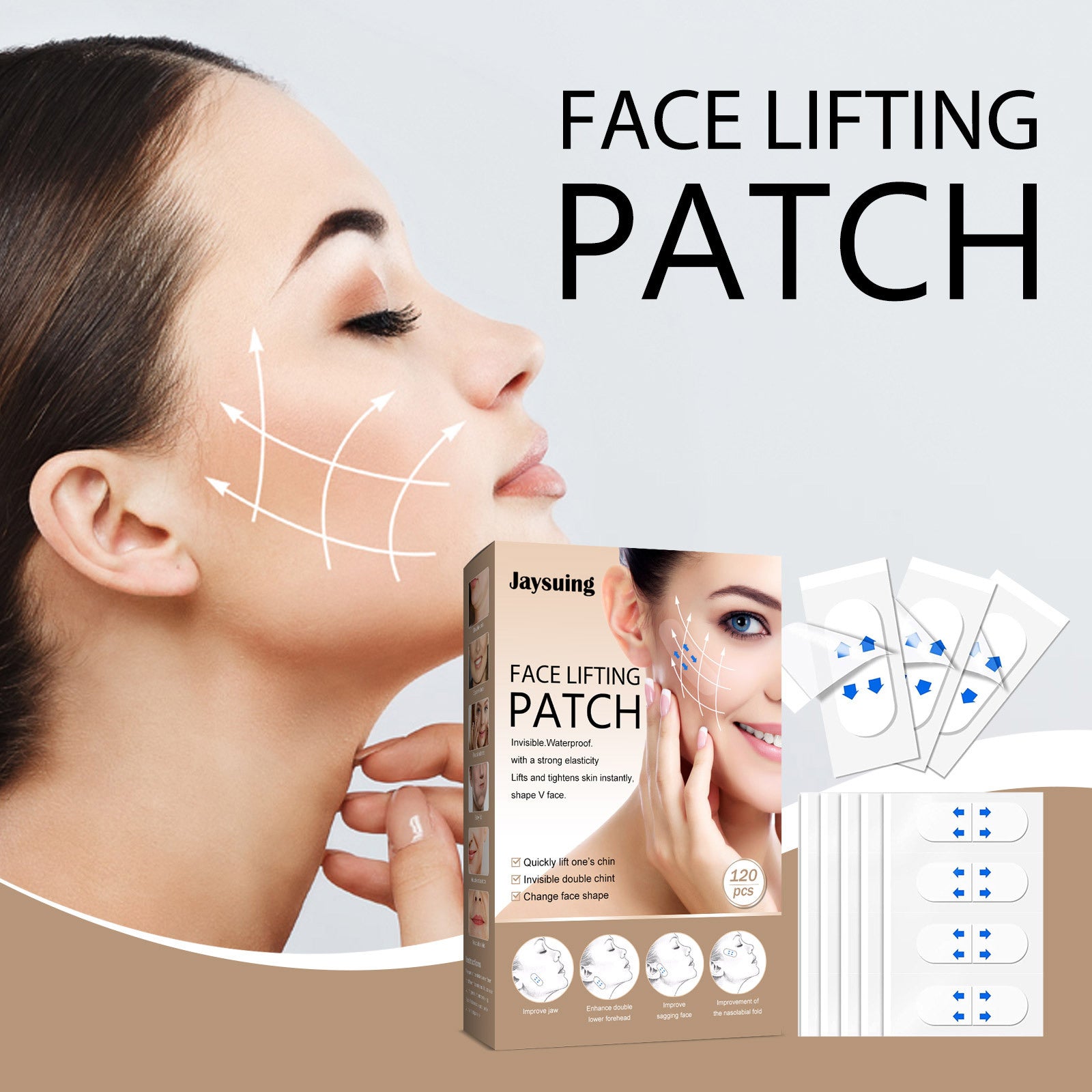 Face Invisible Lift For Firming And Smoothing Fine Lines V-Type Skin Care Patch