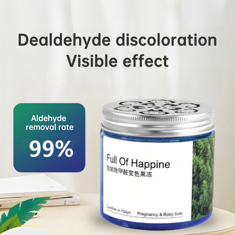 Remove formaldehyde color changing jelly gel deodorize remove formaldehyde air purifier magic box solid air freshener for new house
