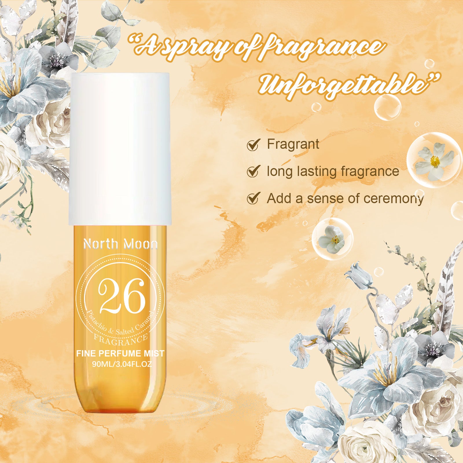 Perfume Spray Fresh Lasting Fragrance Non-Pungent Women's Date Perfume Spray