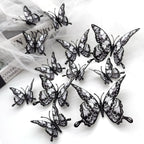 Halloween 3D Butterfly Bat Home Decor Wall Sticker 12 Pack Butterfly Sticker Wall Sticker