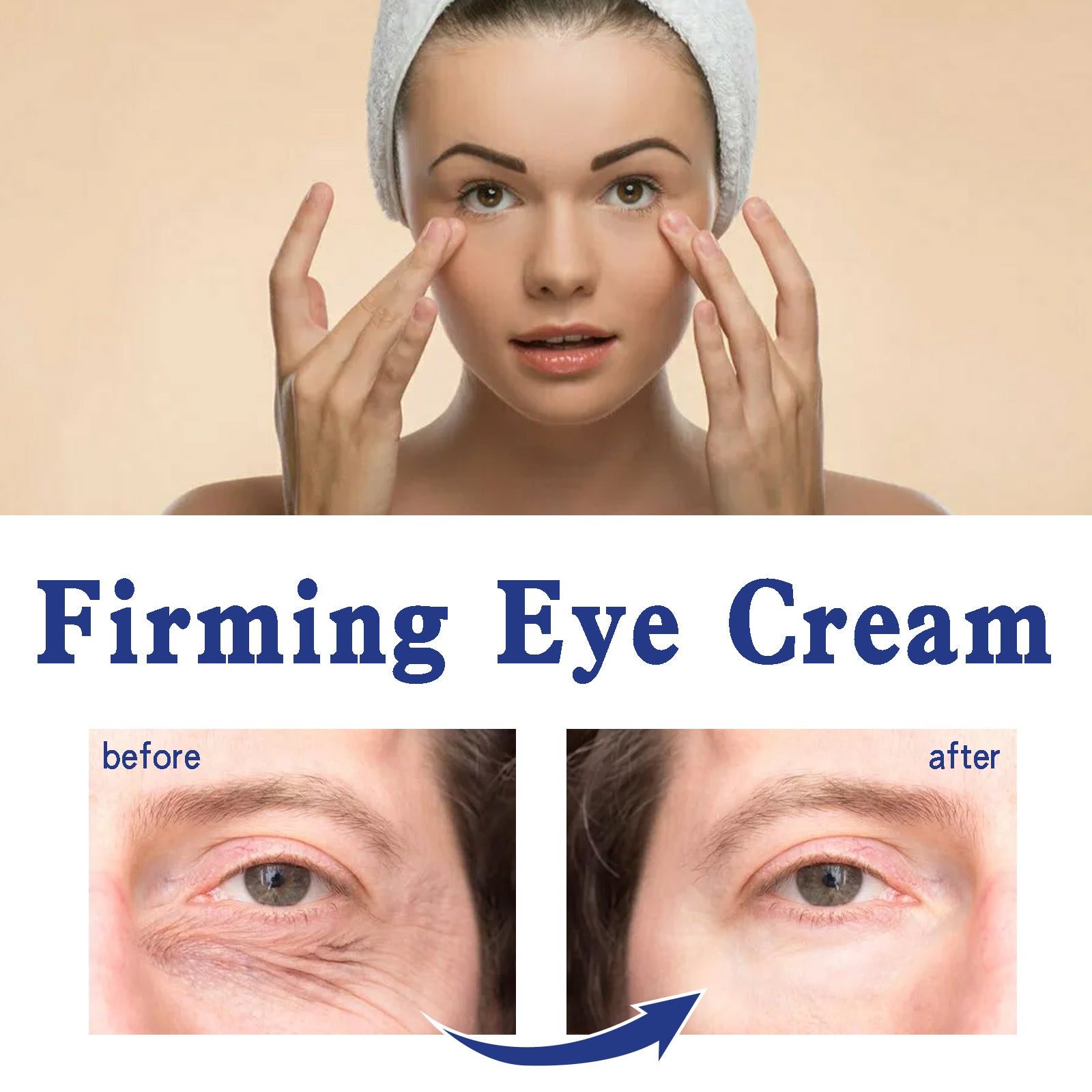Tea Tree Hexapeptide Firming Eye Cream, Eye Care Cream To Reduce Fine Lines And Repair Eye Skin