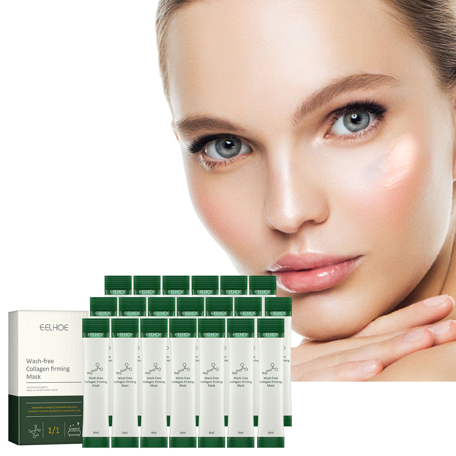 Night Frozen Mask, Leave-In Facial Mask Firming Skin, Reducing Fine Lines And Moisturizing Night Cream