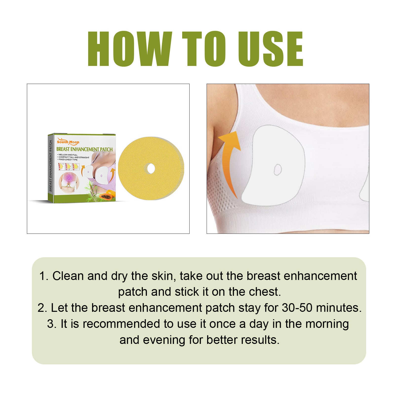 Breast Enhancement Patch, Chest Firming Anti-sagging Gather Breathable Plump Breasts Patch