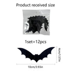 Halloween 3D Butterfly Bat Home Decor Wall Sticker 12 Pack Butterfly Sticker Wall Sticker