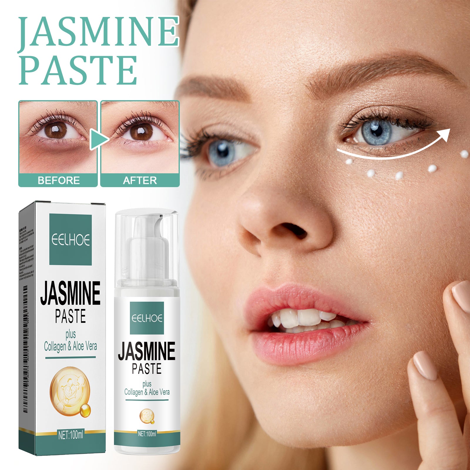 Light Dark Circles Eye Cream, Gentle And Moisturizing, Lightening Fine Lines, Tightening Eye Bags, And Anti-Aging Eye Cream Around The Eyes