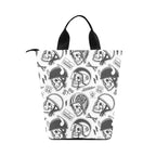 Nylon Cylinder Lunch Bag (Black)(Model 1670)