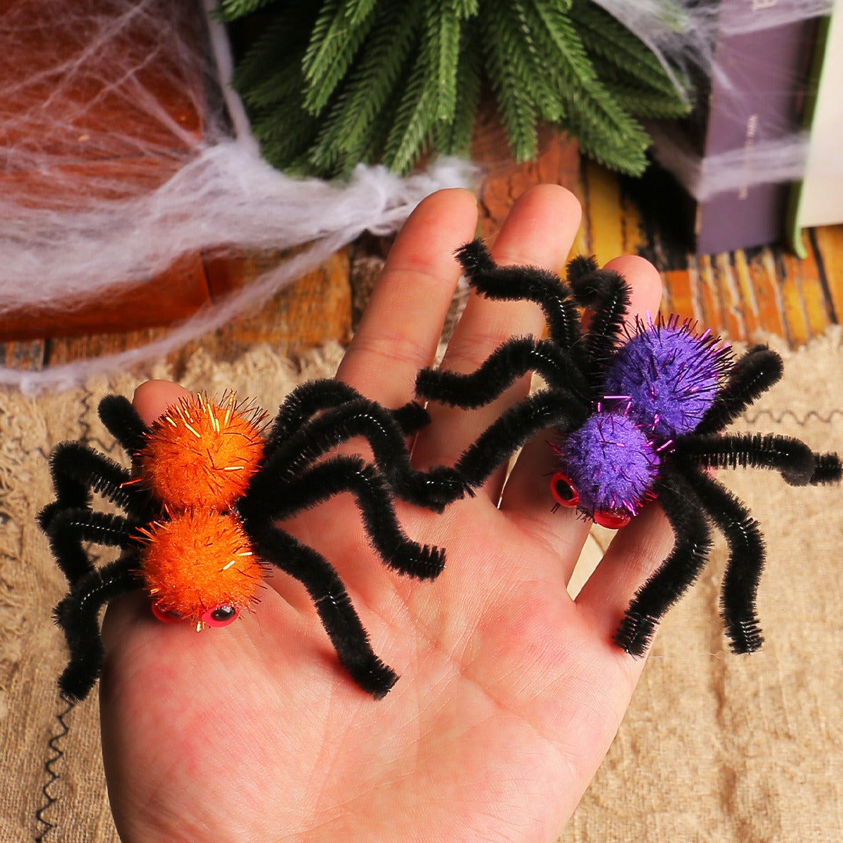 Halloween Spider Hair Clip Halloween Children's Adult Party Decoration Props Funny Spider Hair Clip Hair Accessories