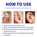 Magnetic Point Ear Acupoint lymphatic Cleansing Pads, Relieve Lymphatic Swelling Body Sculpting Body Care Ear Point Patch