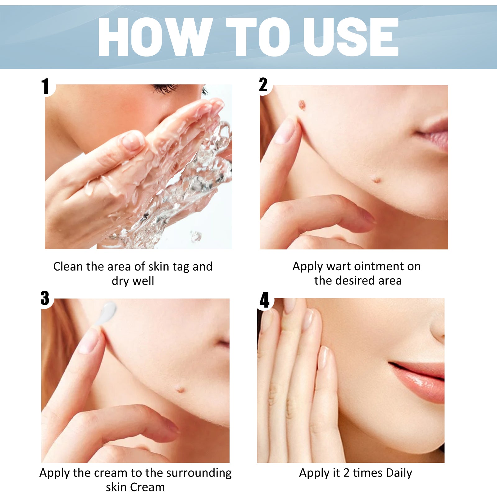 Wart Cream, Skin Clean And Smooth Wart Nevi Facial Care Cream