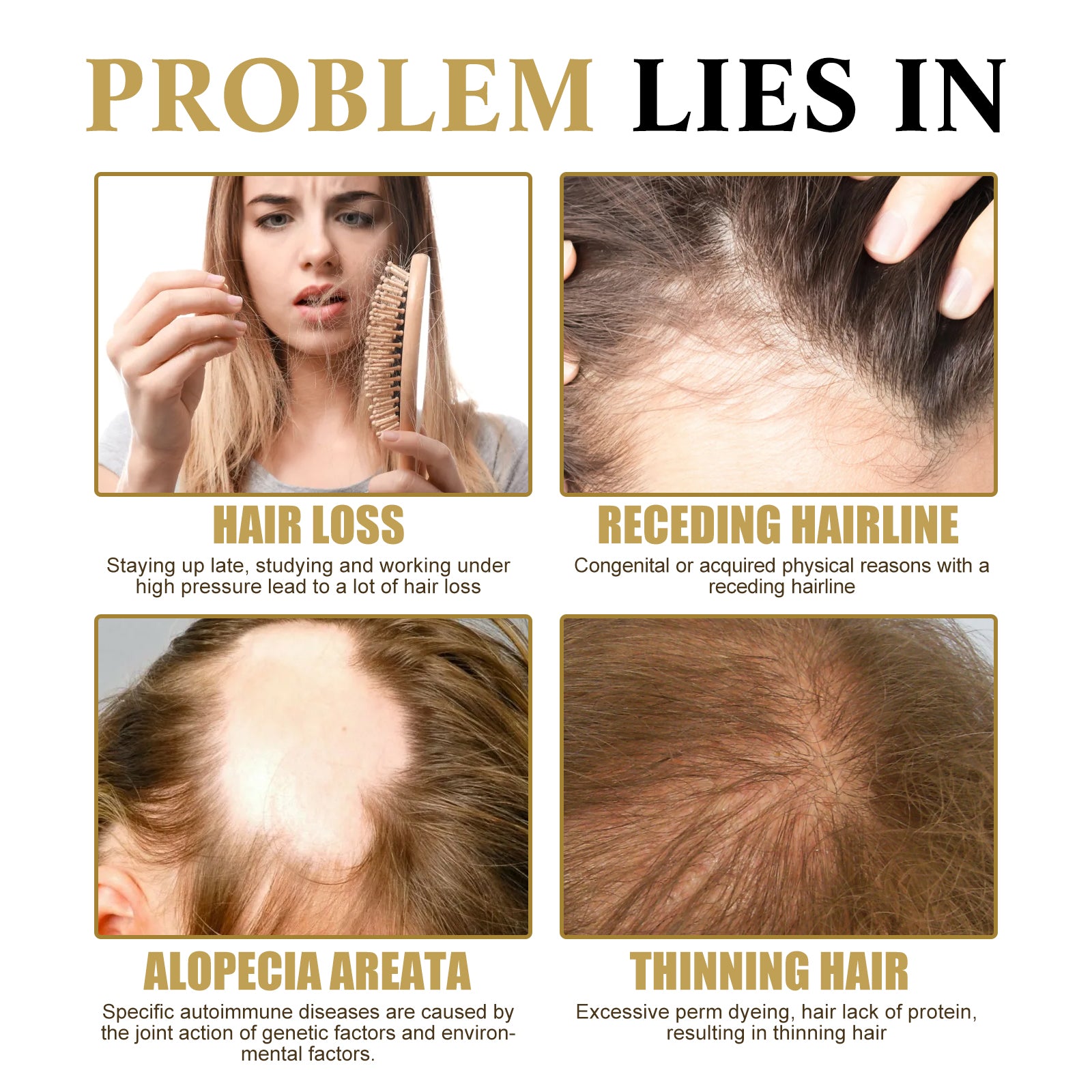 Hair Boost Darken Strengthen Essence, Scalp Massage Moisturizing Hair Roots Thick Smooth Hair Care Ball