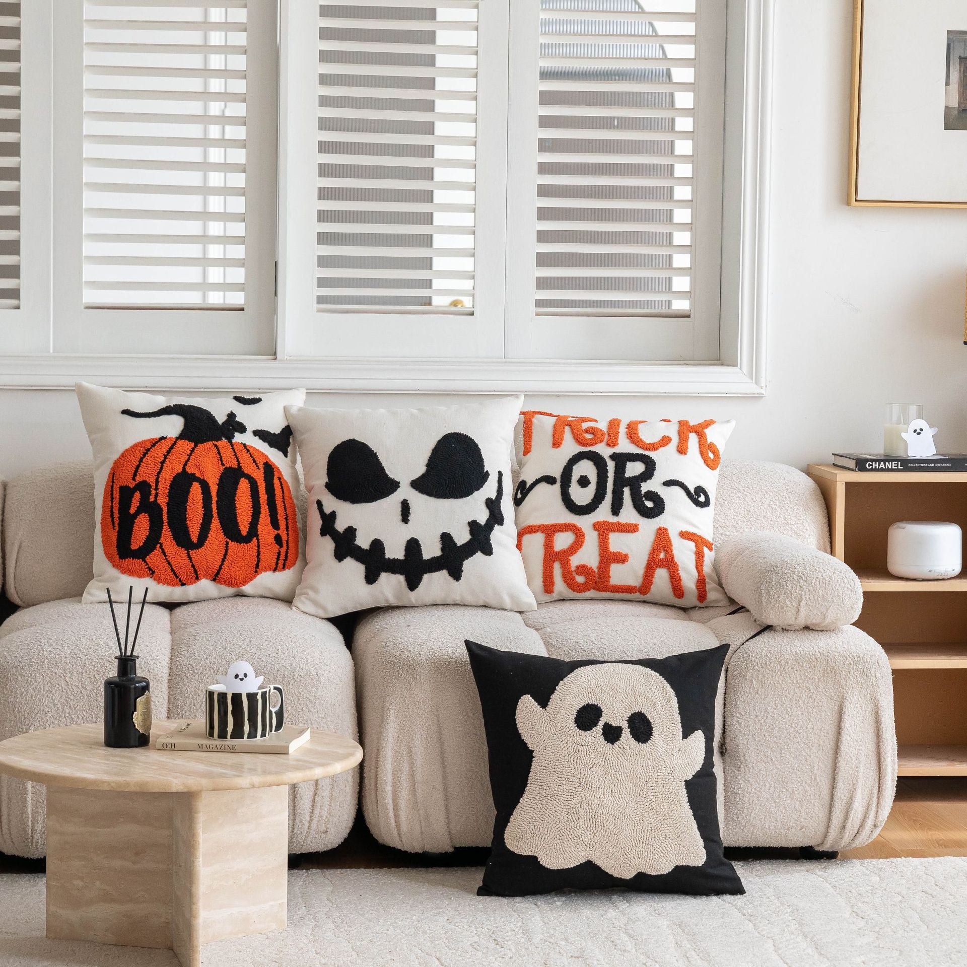 Halloween Pillow Modern Minimalist Ins Style Bedroom Cushion Pillow Set for Home Use
