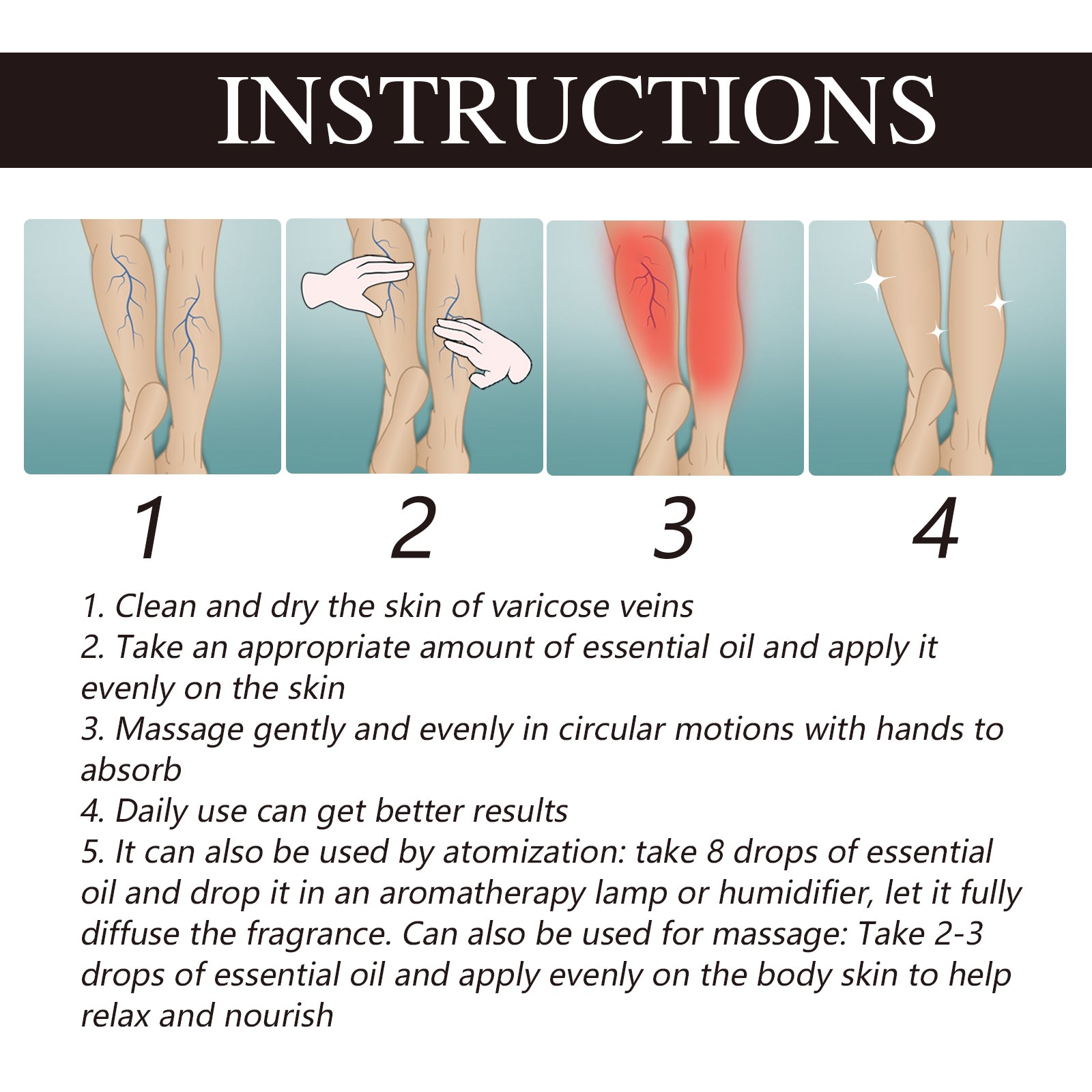 Chamomile Leg Essential Oil Protects Leg Skin And Relieves Leg Discomfort With Daily Massage Essential Oil