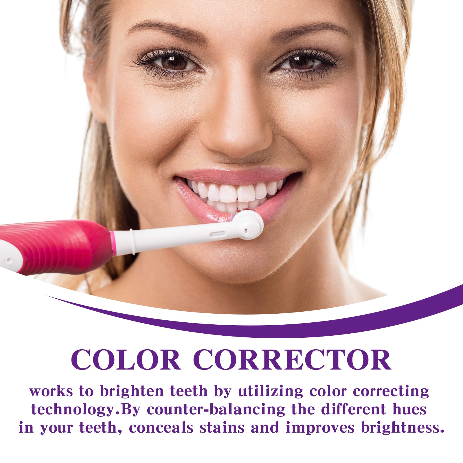 Purple Brightening White Toothpaste, Cleaning Stains Fresh Breath Brightening And Whitening Teeth Toothpaste