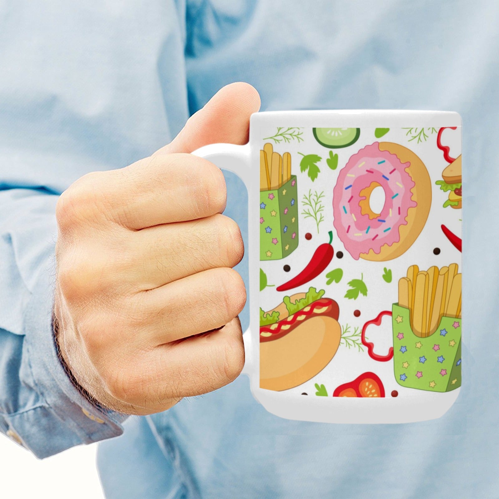 Ceramic Mug (15 OZ) (Made In USA)