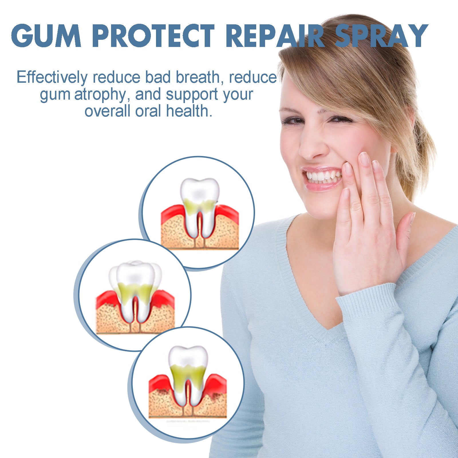 Gum Protect Repair Spray, Relieve Swelling And Pain Of Inflamed Gums Whitening Teeth Oral Cleaning Care Spray