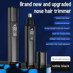 Portable LED Display Nose Hair Remover Electric Nose Hair Trimmer USB Charging Safety Face Hair Cleaning Care Kit
