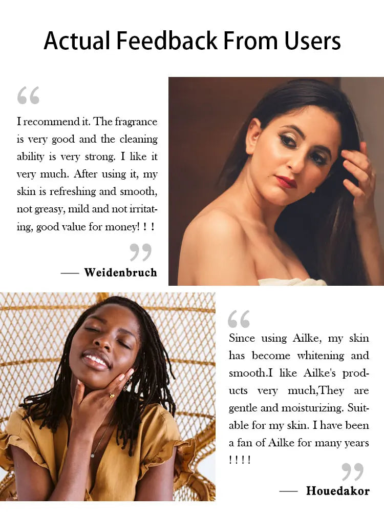 AILKE Glutathione PLUS Bleaching Skin Care Set, Moisturizing, Even Skin Tone, Improve Dark and Black Skin, Reduce Spots