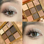 Nine Colors Eye Shadow Plate Pure Desire Oatmeal Milk Tea Color