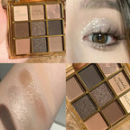 Nine Colors Eye Shadow Plate Pure Desire Oatmeal Milk Tea Color