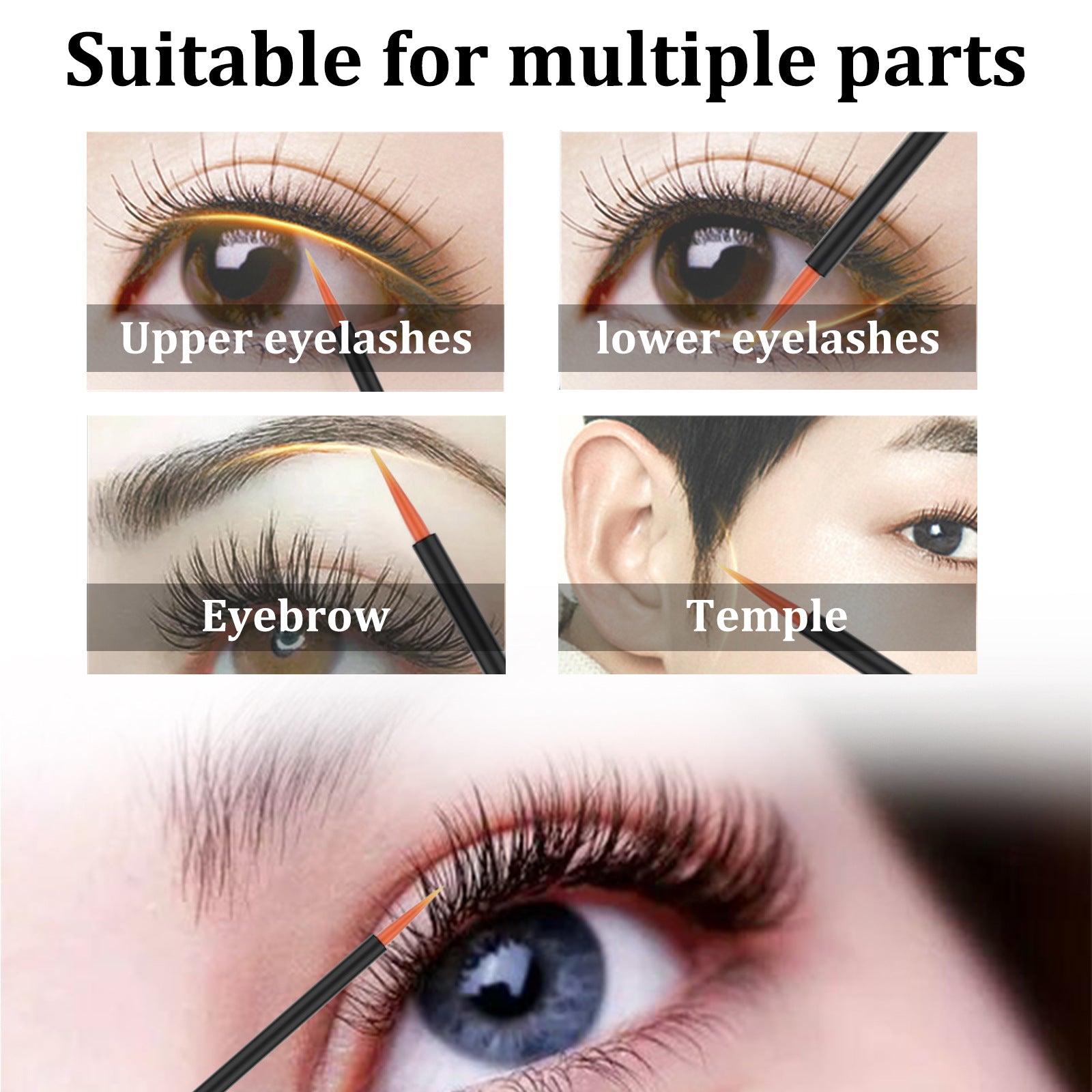 Natural And Beautiful Curly Black Eyelashe Essence