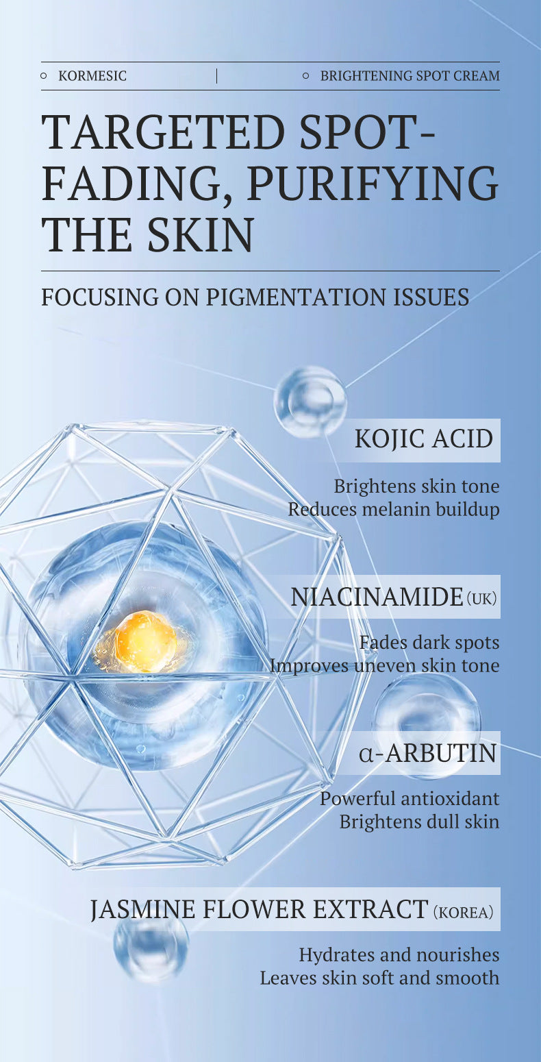 Amino Acid Freckle Whitening Cream Fade Pigmentation Melasma Dark Spots Corrector Repair Cream Korean Skin Care