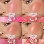 Mixed Blusher Highlight 2-in-1 Long-lasting Natural Waterproof Repair