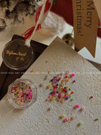 J58m59 Nail Art Sticker Elk Gift Box Gingerbread Man