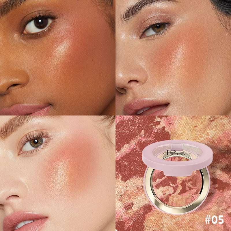 Mixed Blusher Highlight 2-in-1 Long-lasting Natural Waterproof Repair