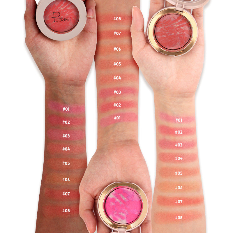 Mixed Blusher Highlight 2-in-1 Long-lasting Natural Waterproof Repair