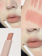 Light sweet and soft fog lipliner outlines the lip shape, lasting, not easy to fade, not take off makeup, nude pink lip liner